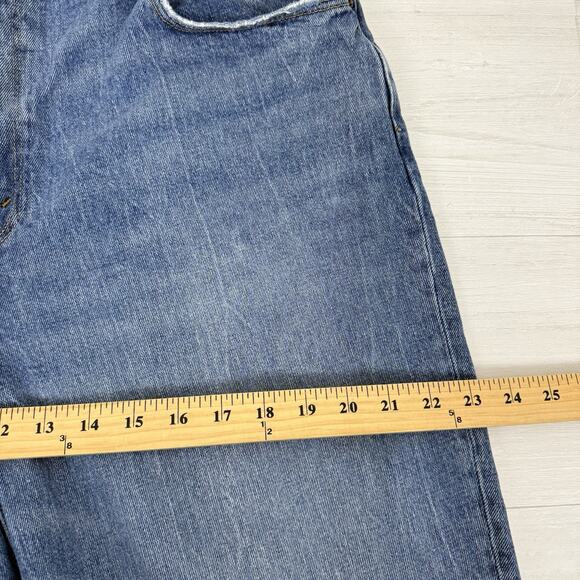 Abercrombie & Fitch Curve Love Jeans 33 / 16 L Tall Ultra High Rise 90s Straight - Picture 12 of 16